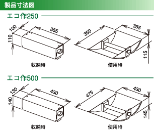 エコ作寸法図